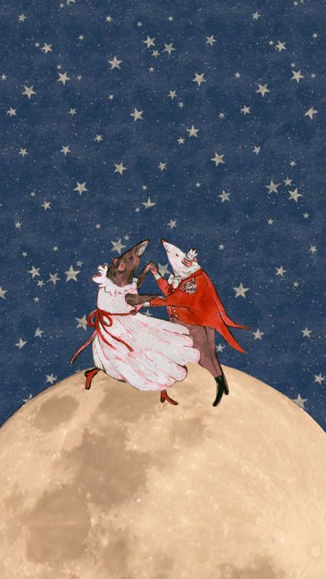 #dancing #moon #mice #love #drawing #space Drawing Space, Mouse Drawing, Dancing Drawings, Frog Drawing, Moon Illustration, Small Drawings, Love Drawing, Aesthetic Guys, Bird Drawings