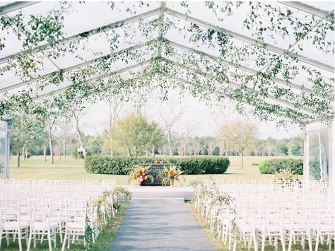 Clear Top Tent, Flower Backdrop Wedding, Clear Tent, Fairhope Al, Backdrop Wedding, Wedding Court, Tent Rentals, Clear Top, Wedding Tent