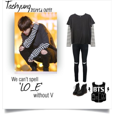 Kim Taehyung Outfit Inspiration, Outfit Inspired Summer, Taehyung Outfit, Fashion Outfits Polyvore, Bts Outfits, Bts Fashion, Bts Clothing, Pop Outfits, Bts Inspired Outfits