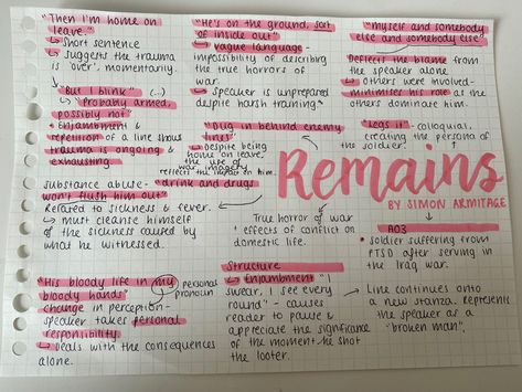 Remains Simon Armitage Analysis, English Anthology Revision, Remains Poem Analysis Gcse, Remains Annotations, Remains Analysis, Power And Conflict Poetry Revision Mindmap, Power And Conflict Poetry Revision Notes, Remains Simon Armitage, Remains Poem Analysis