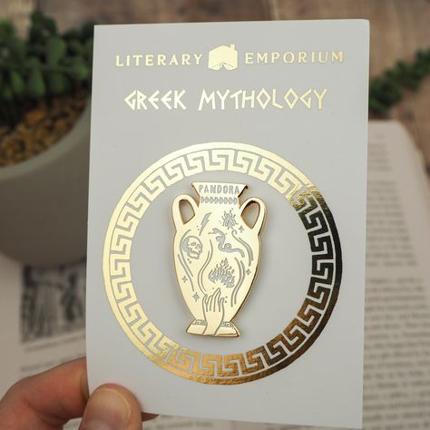 Pandora's Jar Enamel Pin | A beautiful and unique enamel pin inspired by the Greek myth of Pandora's Box. Perfect for fans of Greek mythology or anyone who loves beautiful jewelry. #greekmythology #mythology #pandorasbox . #Networking_Infographic #Epic_Costumes #Greek_Mythology_Humor #Greek_Memes Pandora Costume Greek, Pandora Costume, Mythology Humor, Networking Infographic, Enamel Pin Design, Epic Costumes, Greek Mythology Jewelry, Mythology Jewelry, Greek Memes