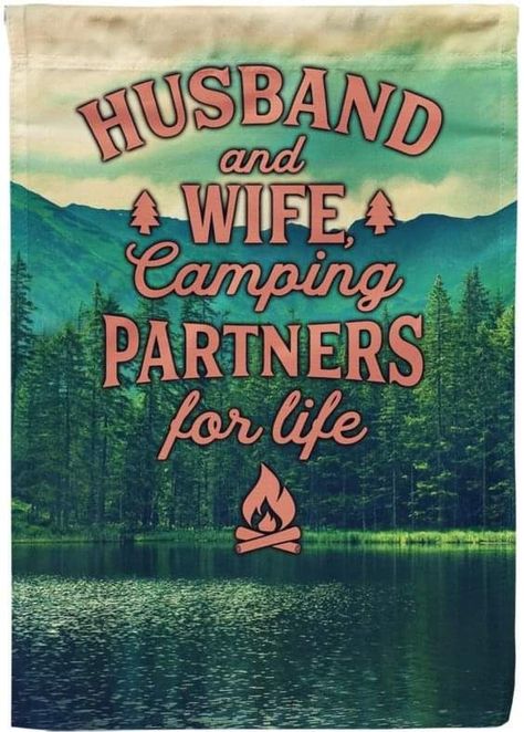 Camping Flag, Camping Ideas For Couples, Camping Decals, Campground Ideas, Camp Signs, Camping Couples, Gods Gifts, Camping Supply List, Vinyl Images