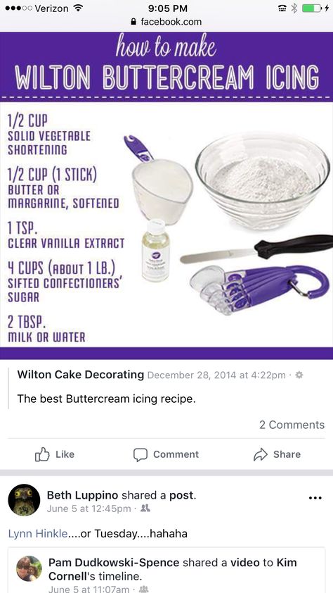 Wilton Buttercream Frosting, Wilton Buttercream Icing, Wilton Buttercream, Buttercream Icing Recipe, Wilton Tips, Frosting Recipes Easy, Cake Frosting Recipe, Icing Frosting, Frosting Tips