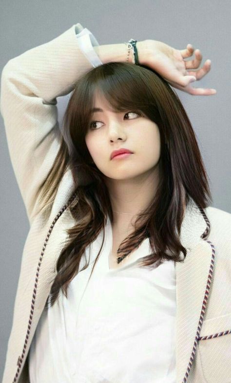 Taehyung female version Taehyung Girl Version, Kim Taehyung, Books Wattpad, Wattpad, Bts, Books, Hair