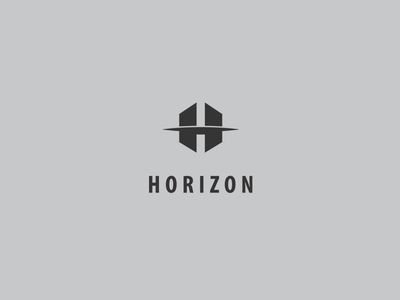 Horizon - Logo Design Horizontal Logo Design, Horizon Logo Design, Real Estate Logo Inspiration, Film Company Logo, Horizon Logo, Dance Studio Design, Logos Vintage, Horizon Line, Architect Logo