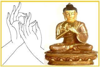 Dharmachakra mudra- Vairochana Mudras Hand, Freedom From Fear, Buddha Purnima, Open Palm, Relaxation Spa, Buddhism Quotes, Art Meditation, Hand Gestures, Buddhist Meditation