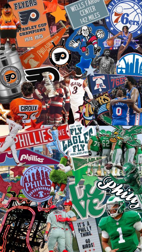 Sports Lockscreen, Flyers Wallpaper Philadelphia, Philly Sports Wallpaper, Philly Wallpaper, Nfl Aesthetic Wallpaper, Philadelphia Wallpaper, Philly Flyers, Philadelphia Eagles Wallpaper, Visit Philly