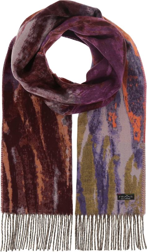 PRICES MAY VARY. 100% acrylic, Made in Germany, 35x200cm | 14x79in, Soft Cold Weather Scarf with fringe SOFTER THAN CASHMERE: Our patented Cashmink quality is brushed to be cozy, soft to the touch, hypo-allergic, warm and smooth - an attractive alternative to cashmere TIMELESS CLASSIC: Our scarf is available in several versatile colors and can be combined with any outfit. Sporty casual, business chic - all trendsetting & fashionable VERSATILE POSSIBILITIES: Whether as a loop around the neck, or Abstract Scarf, Big Scarf, Painted Scarf, Business Chic, Fall Scarves, Sporty Casual, Oversized Scarf, Painted Canvas, Royal Purple