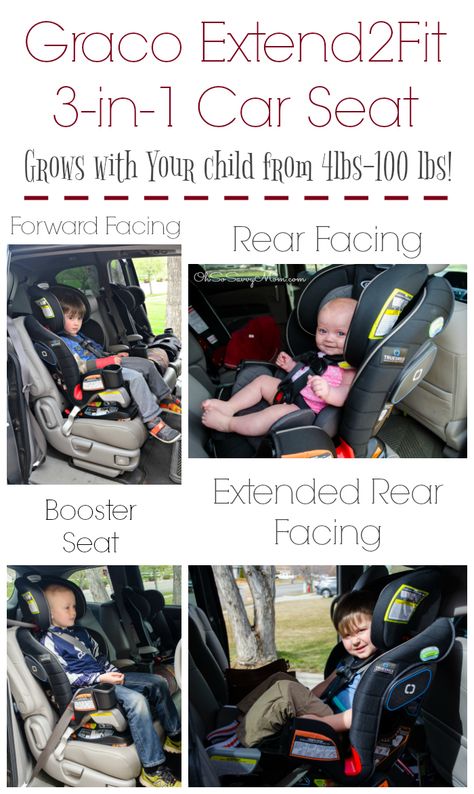 Graco Extend2Fit 3-in-1 Convertible Car Seat grows with your child! It fits babies and children from 4 lbs to 100 lbs.This is an excellent extended rear facing car seat and can rear face a child up to 50 lbs with an extendable panel that allows for up to 5 extra inches of rear-facing leg room. Graco Extend2fit, Safest Newborn Carseat, Rear Facing Car Seat Safety, Graco Car Seat, Chicco Infant Car Seat, Graco 4ever All-in-1 Car Seat, Extended Rear Facing, Car Seat Reviews, Rear Facing Car Seat