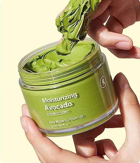 Avocado Clay Mask for Dry Skin - Sensitive Skin Face Mask with Avocado and Kaolin Clay - Vegan Skincare, Cruelty Free - (125ml/4.23 Oz) Face Mask Sensitive Skin, Avocado Skincare, Green Clay Mask, Mask For Face, Mask For Dry Skin, Avocado Vegan, Green Clay, Pore Cleansing, Clay Mask