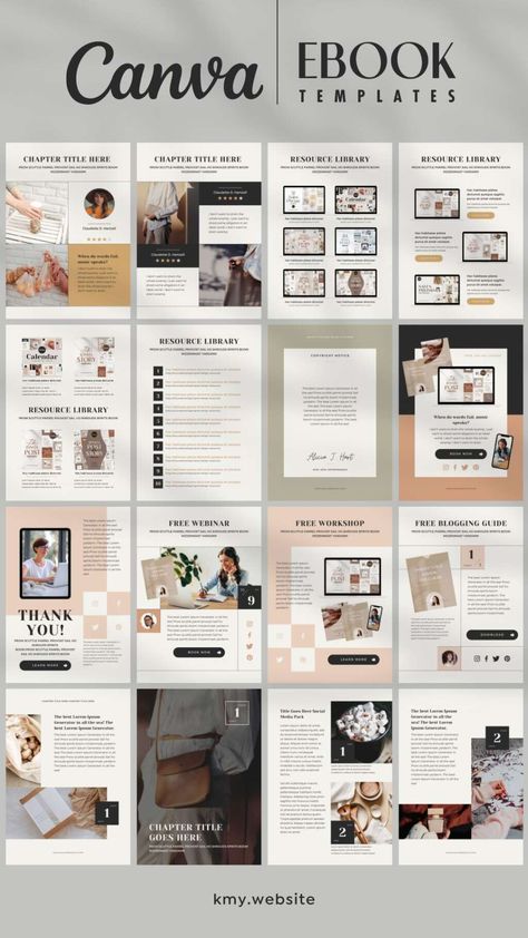 This simple, modern, clean, and editable A4 & US letter template pack is perfect for savvy business owners on a budget looking to brand themselves professionally. I've prepared a total of 152 templates, the perfect design for eBook, lead magnet, workbook, PDF, etc. This template pack works for both free and pro-Canva users. Canva Calendar, Lead Magnet Design, Ebook Template Design, Magazine Design Cover, Booklet Template, Ebook Design, Workbook Template, Booklet Design, Design Cover