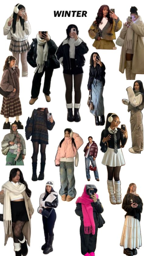 What To Wear In Japan, Japanese Winter Fashion, Winter Outfits For School, Lazy Outfits, Cute Winter Outfits, Retro Outfits, Aesthetic Outfits, Sweater Weather, Aesthetic Clothes