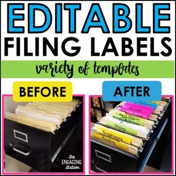 Teacher Filing System, File Cabinet Organization Ideas, Teacher File Cabinet Organization, Teacher File Organization, File Cabinet Organization, Cabinet Labels, Pretty Organization, Office Filing System, Clutter Bug