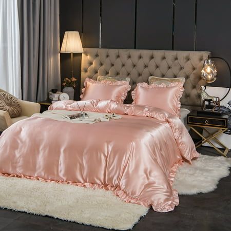 Girls Duvet Covers, Queen Size Comforter Sets, Ruffle Duvet Cover, Silk Duvet Cover, Satin Bedding, Full Duvet Cover, Ruffle Bedding, King Bedding Sets, Queen Bedding Sets