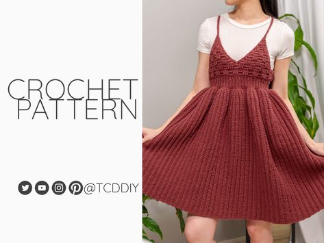 Sundress Pattern, Modern Crochet Patterns, Photo Pattern, Style Cottage, Crochet Motifs, Modern Crochet, How To Crochet, Crochet Fashion, Crochet Designs