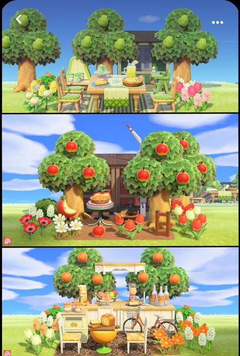 Animal Crossing Room Design, Bells Animal Crossing, Store Animal Crossing, Acnh Fruit, Animal Crossing Room, Animal Crossing Bells, Blue Hydrangea Bush, Picnic Design, Hydrangea Bush