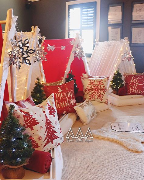 #ChristmasCameEarly for the Kessler Family! 
We had so much fun creating this #WinterWonderland Teepee sleepover for such amazing kids! 
Thank you again and again for your continued support and being a part of our #TeepeeFamily ✨✨✨
#RepeatCustomer #TheKesslerFamily @mrsjkessler #teepeesleepover #christmastime #happyholidays #threelittleteepees #hotcocoabombs #hotchocolatebar #holidayvacay2020 #merrychristmas2020 #hny2020 #trending2020 #thankyou #hotcocoa #cozyandwarm #snugglecuddle #warmcuddles Christmas Theme Teepee, Christmas Sleepover Tent Ideas, Christmas Themed Slumber Party, Christmas Tents For Kids, Christmas Theme Sleepover Ideas, Christmas Teepee Party, Kids Christmas Sleepover Ideas, Christmas Sleepover Tents, Christmas Themed Sleepover Ideas