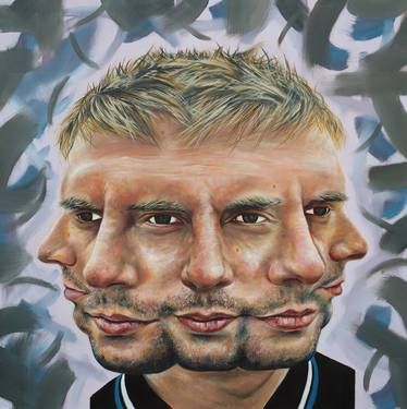 Carl Beazley - distorted faces - Ben Carl Beazley, Nikos Gyftakis, Imaginative Composition, Distorted Portraits, Advanced Higher Art, Higher Art, Art Alevel, Surreal Portrait, Identity Project