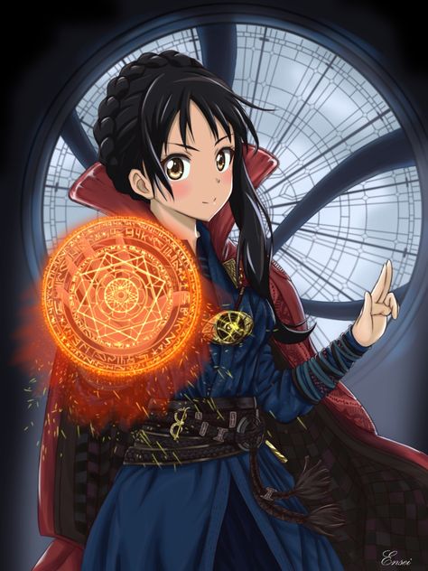 Anime FemStrange XD Sometimes I can't believe what there is to find on the internet... Female Dr Strange, Marvel Genderbend, Doc Strange, Doctor Strange Art, Stephen Strange, Doctor Strange Marvel, Girls Series, Female Doctor, Dr Strange