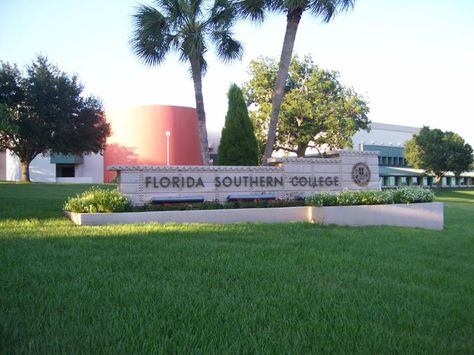 florida southern college, Lakeland FL. I wanna finish school here! Florida Southern College, Finish School, College Acceptance, Aesthetic Dream, Southern University, Lakeland Florida, College List, Polk County, College Aesthetic