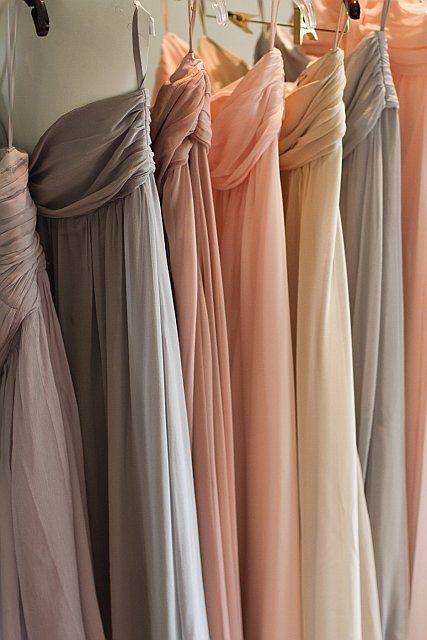 Bridesmaids different shades in one color family.. cool idea. Tuscany Wedding Theme, Festa Party, Tuscany Wedding, Different Dresses, Wedding Wishes, Girls Dream, Here Comes The Bride, Friend Wedding, Wedding Attire