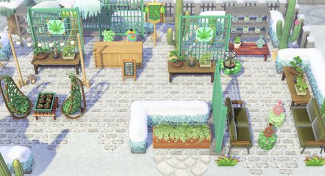 Acnh Dispensary Design, Animal Crossing Dispensary Design, Acnh Dispensary, Pink Island, Town Ideas, Acnh Design, Forest City, Acnh Ideas, Acnh Inspo