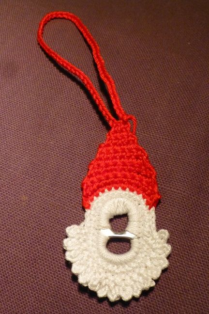 Paperclip Angel Ornament, Pop Top Crafts, Pop Can Tabs, Soda Tab Crafts, Can Tab Crafts, Pop Tab Crafts, No Hard Feelings, Pop Tabs, Crochet Santa