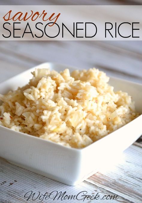 Seasoned Rice Recipe, Seasoned Rice Recipes, Rice Side, Rice Side Dishes, Salad Pasta, Seasoned Rice, Sticky Rice, Side Recipes, Rice Recipe