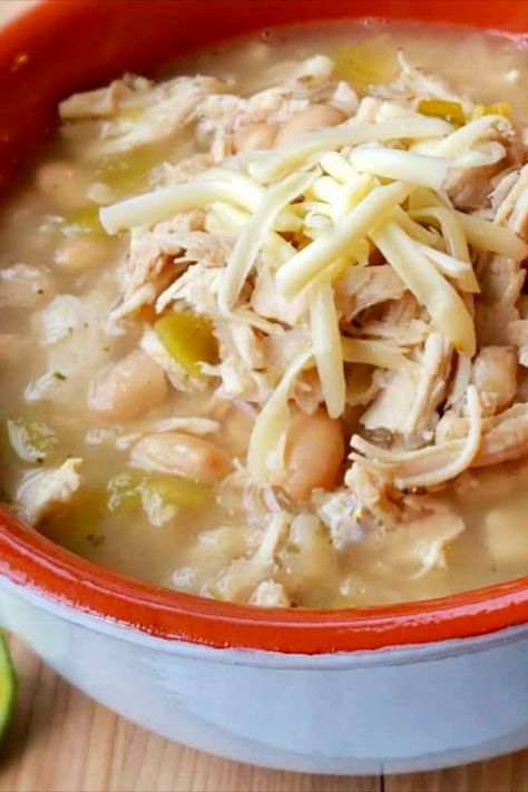 Chili White Bean, Rotisserie Chicken Leftovers, Weeknight Soup, Turnip Green Soup, Green Chili Soup, Chicken Leftovers, Use Rotisserie Chicken, White Bean Chicken Chili, White Bean Chili