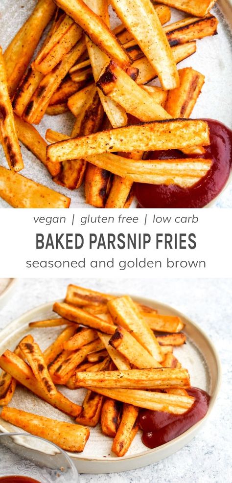 Crispy Parsnips, Baked Parsnips, Low Carb Fries, Turnip Fries, Parsnip Recipes, Parsnip Fries, Healthy Fries, Potatoes Baked, Weekly List