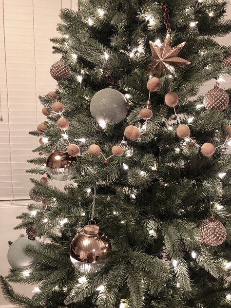 Rose Gold Christmas ornaments Rose Gold Xmas Tree, Dusty Rose Christmas Tree, Golden Rose Christmas Tree, Walmart Rose Gold Christmas Tree, White Tree And Rose Gold Ornaments, Rose Gold Chrostmas Tree, Rose Gold Ornaments, Pink And Rose Gold Christmas Tree Wreaths & Garlands, Rose Gold Christmas Tree