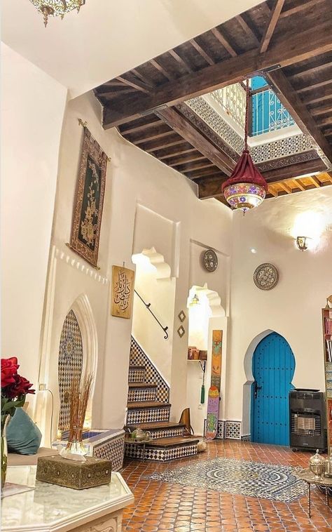 Arabian House Design, Frock Design Ideas, Baby Frock Design, Moroccan Houses, I Wish You Happiness, Moroccan Aesthetic, Moroccan Architecture, Moroccan Homes, Moroccan Interiors