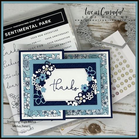 I love to make fancy fold cards! When I saw the Regency Park Suite from Stampin' Up! I knew it was perfect for a Double Z Fold card. I have 2 versions in Night of Navy/Balmy Blue and Sweet Sorbet/Petal Pink. Which is your favourite? Video tutorial: http://www.stampingwithmelva.com/2023/01/sentimental-park-double-z-fold-card.html #stampinwithmelva #melvapeters #stampinupcanada #stampinup #stampingwithmelva Sentimental Park Dies Stampin Up Cards, Su Regency Park Cards, Stampin Up Z Fold Cards, Su Sentimental Park, Stampin Up Sentimental Park Cards, Stampin Up Petal Park Cards, Regency Park Stampin Up Cards, Sentimental Park Stampin Up Cards, Petal Park Stampin Up Cards