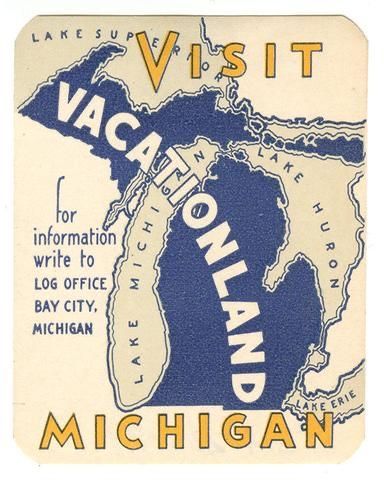 Lake Michigan Poster, Vintage Michigan Posters, University Of Michigan Poster, Michigan Illustration, Michigan Aesthetic, Tourism Images, Up Michigan, Michigan Poster, Charlevoix Michigan