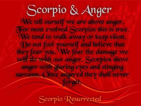 Scorpio Sixth Sense, Scorpio Anger, Scorpio Evolution, Scorpio Dating, Scorpio Personality, Quotes For Facebook, Body Facts, Anger Quotes, Scorpio Girl