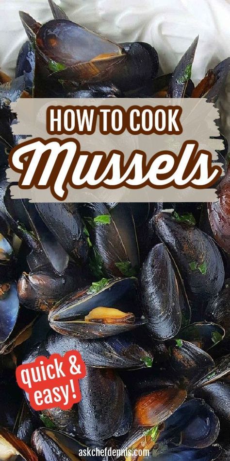 How to Cook Mussels How To Clean Mussels, Easy Mussels Recipe, Cooking Mussels, Steamed Mussels, Mussels Recipe, Appetizers For A Crowd, Seafood Appetizers, Food Stamps, Cheap Dinners