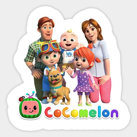 Cocomelon Family -- Choose from our vast selection of stickers to match with your favorite design to make the perfect customized sticker/decal. Perfect to put on water bottles, laptops, hard hats, and car windows. Everything from favorite TV show stickers to funny stickers. For men, women, boys, and girls. Cocomelon Letters, Cocomelon Watermelon, Cocomelon Family, Coco Melon, 2nd Birthday Party For Boys, Cocomelon Birthday, Happy Birthday Printable, Baby Boy 1st Birthday Party, Family Stickers