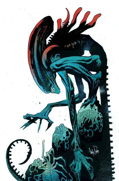 thewindowofthesummerhouse: Image Alien Comic Art, Xenomorph Reference, Alien Movie Art, Xenomorph Fanart, Alien Fanart, Xenomorph Art, Aliens Movie Art, Ripley Alien, Aliens Xenomorph