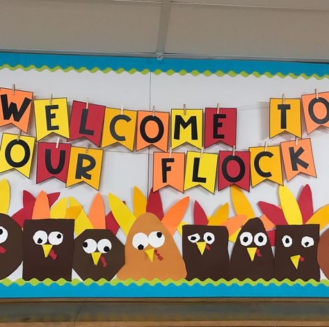 Thanksgiving Bulletin Boards Preschool, Thanksgiving Boards, Prek Thanksgiving, Prek Halloween, November Themes, Thanksgiving Board, October Bulletin Boards, November Bulletin Boards, November Classroom