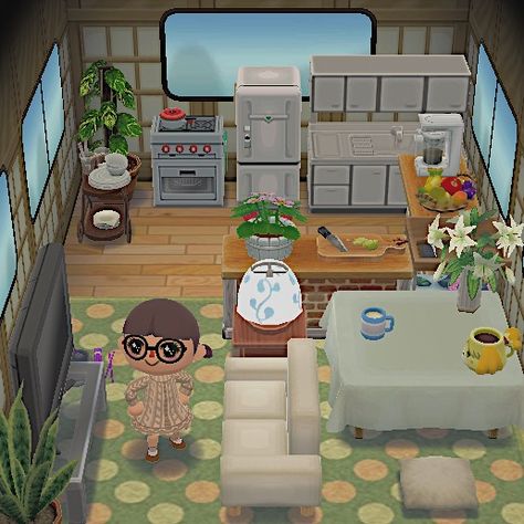 animal crossing pocket camp camper aesthetic Animal Crossing Pocket Camp Camper, Animal Crossing Room, Animal Crossing Paths, Animal Crossing Aesthetic, Camper Aesthetic, Iveco Daily Camper, Animal Crossing Pc, Camping Accesorios, Happy Home Designer