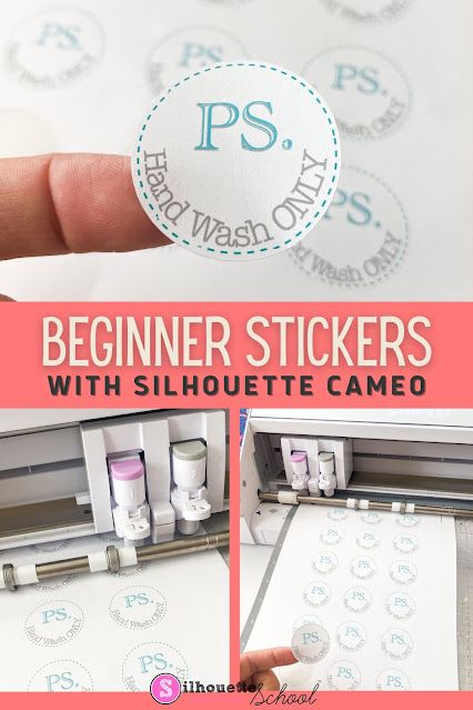 Stickers With Silhouette Cameo, Print And Cut Silhouette, Silhouette Cameo Beginner, Silhouette Cameo Projects Beginner, Silhouette Stickers, Paper Rabbit, Stickers At Home, Vinyl Projects Silhouette, Silhouette School Blog