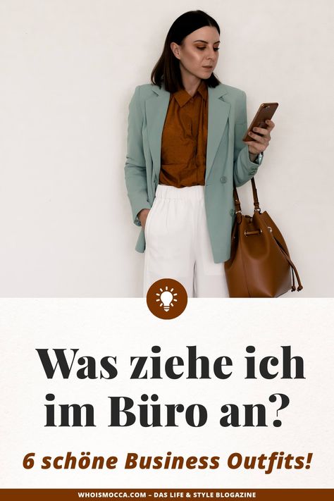 enthält unbeauftragte Werbung. Was ziehe ich im Büro an, Büro Outfits, Business Looks, Business Outfits, Business Outfits für Frauen, Lookbook Outfits, Outfit Ideen fürs Büro, Was ziehe ich morgen im Büro an, Office Outfits Blog, Modeblog, Styling Tipps, www.whoismocca.com #businessoutfit #lookbook #fashiondiary #closetdiary #alltagsoutfits #officelook #business #entrepreneur #karriere Business Street Style, Buissnes Outfit, Business Looks, Business Wardrobe, Casual Chic Outfits, Outfit Styles, Outfit Chic, Blogger Outfits, Neue Outfits