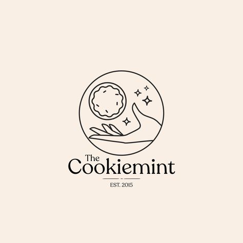 Design Bakery Logo, Cookie Logo Design Ideas Aesthetic, Bakery Branding Design Logo, Bakery Logo Minimal, Bakery Logos Ideas, Cookies Logo Ideas, Bake Logo Design, Korean Bakery Logo, Pastry Logo Design Ideas