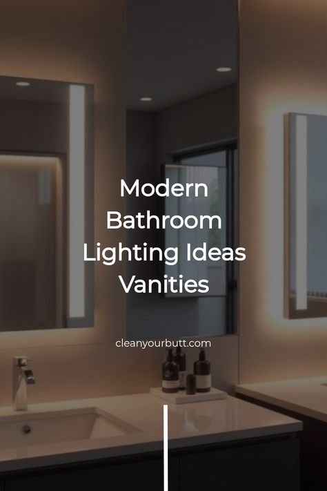 Discover modern bathroom lighting ideas for vanities that transform your space. Explore stylish fixtures and innovative designs to create your dream bathroom oasis. Bathroom Light Fixtures Over Mirror Modern, Unique Vanity Lighting, Bathroom Lighting Ideas Vanities, Modern Bathroom Lighting Ideas, Bathroom Light Fixtures Over Mirror, Bathroom Lighting Ideas, Bathroom Ambiance, My Vanity, Bathroom Oasis