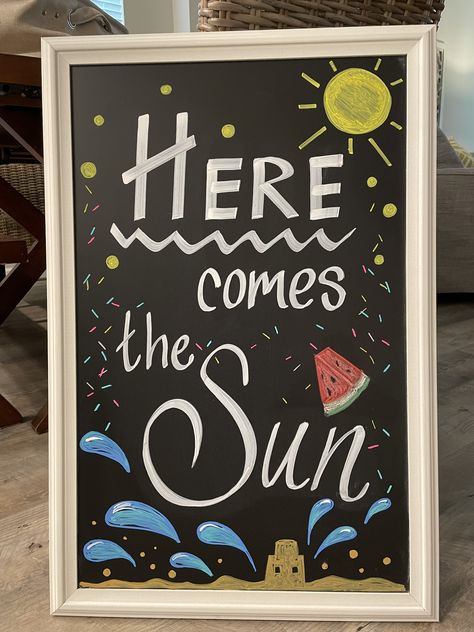 Cruise Chalkboard Art, Store Chalkboard Sign Ideas Summer, Summer Dry Erase Board Art, Happy Summer Chalkboard Art, Chalk Summer Art, Summertime Chalkboard Art, Restaurant Chalkboard Ideas Summer, Summer Chalk Art Chalkboard Ideas, Summer Boutique Chalkboard Signs