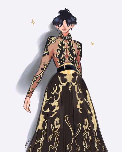 Dnd Ballroom, Ballroom Outfit, Art Collab, Art Male, Larp Costume, Writing Inspiration Prompts, Dress Design Sketches, Commissions Open, Dress Ideas