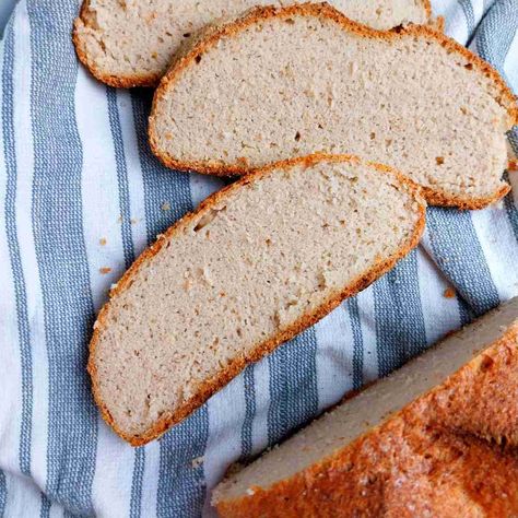 This brown rice sourdough is made with 100% brown rice flour without any added starches! It is both gluten-free and vegan. Rice Bread Recipe, Brown Rice Bread, Brown Rice Recipes, Brown Rice Flour, Bread Ingredients, Bread Maker, Sourdough Recipes, Rice Flour, Sourdough Starter