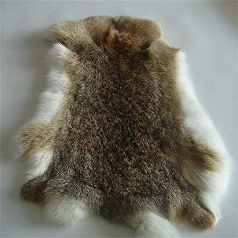 Amazon.com: Natural Tanned Rabbit Fur Hide (10" by 12" Rabbit Pelt with Sewing Quality Leather) Rabbit Hide, Large Bunny, Fluffy Rabbit, Pet Bag, Leather Company, Clothing Material, Leather Hide, Faux Leather Fabric, Animal Skin