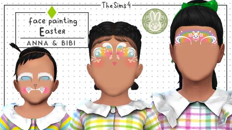 Face Painting Easter, Ts4 Infants, Cc The Sims 4, Ts4 Clothes, Crazy Cousins, Easter 2023, Sims 4 Children, Kids Face Paint, The Sims 4 Download