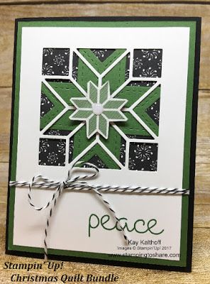 Quilted Cards, Patchwork Cards, Christmas Cards 2017, Quilt Cards, Paper Quilt, Sewing Cards, Elegant Cards, Stampin Up Christmas, Christmas Quilts